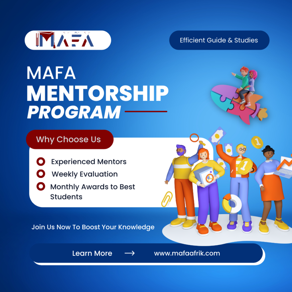 MAFA Mentorship Program Registration e learning for africa