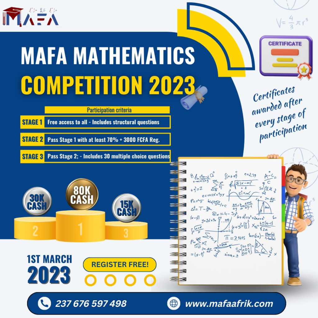 MAFA Mathematics Competition For Cameroon Universities e learning for africa