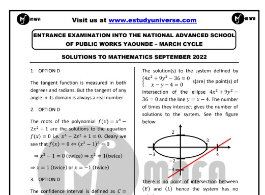 COT BUEA past questions and answers pdf