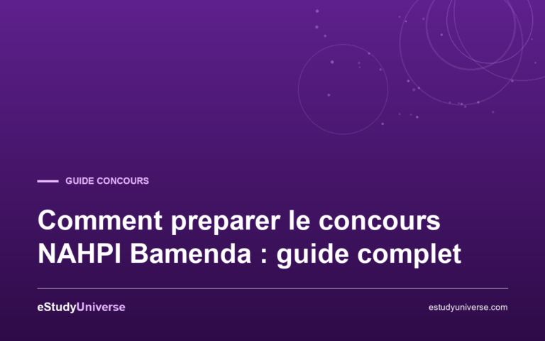 Comment preparer le concours NAHPI Bamenda : guide complet
