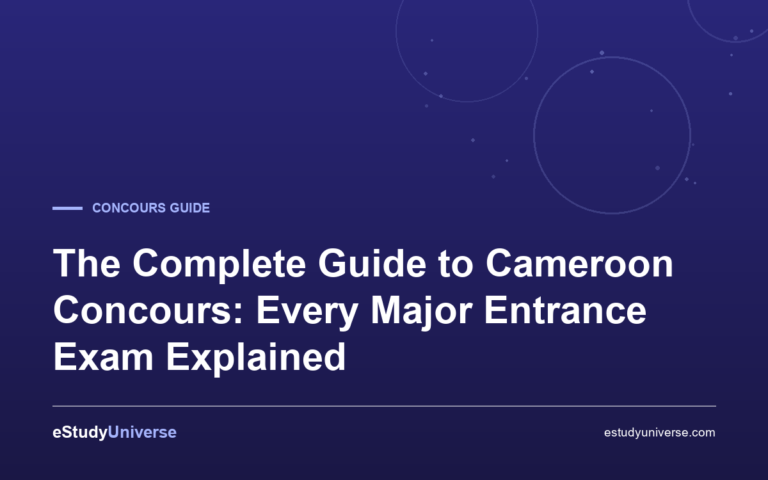 The Complete Guide to Cameroon Concours: Every Major Entrance Exam Explained