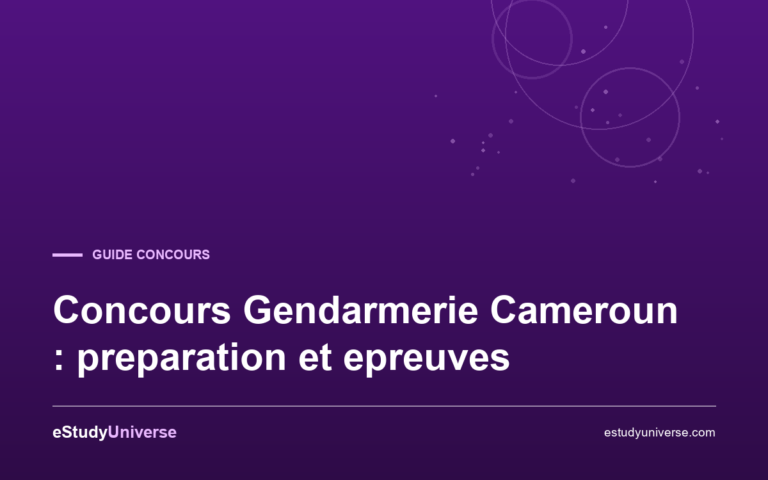 Concours Gendarmerie Cameroun : preparation et epreuves