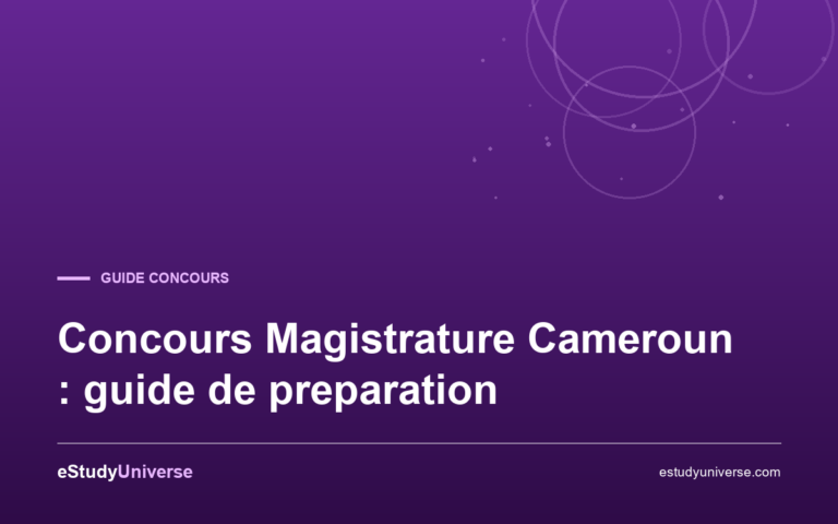 Concours Magistrature Cameroun : guide de preparation