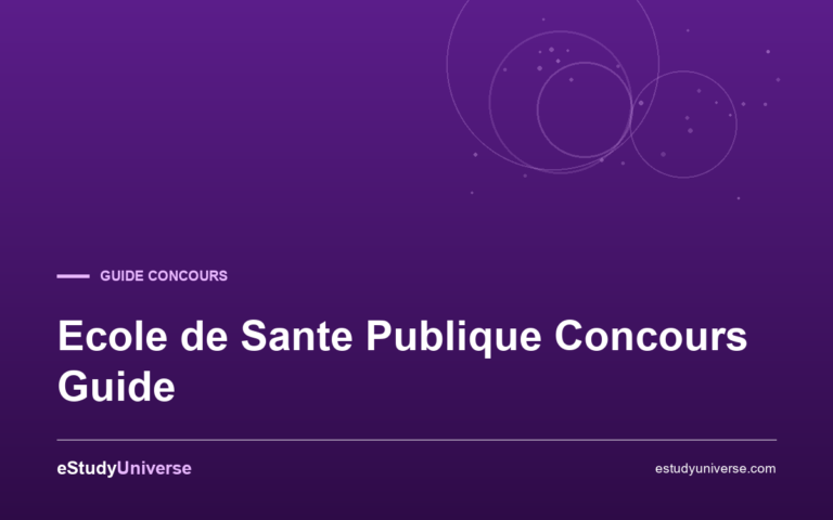 Ecole de Sante Publique Concours Guide