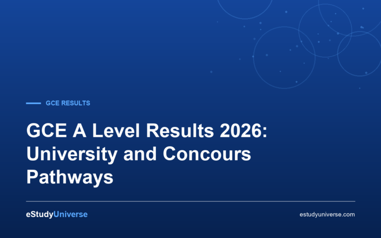 GCE A Level Results 2026: University and Concours Pathways