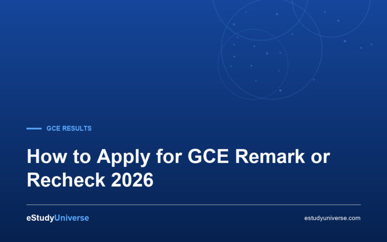 How to Apply for GCE Remark or Recheck 2026