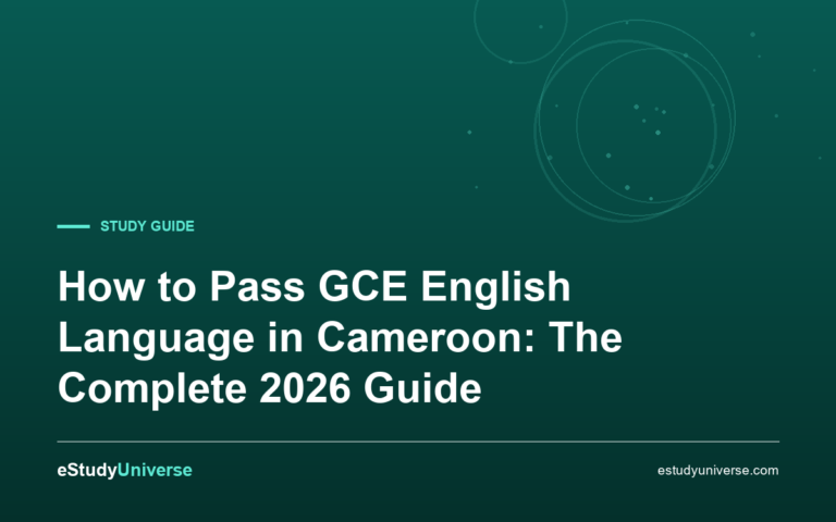 How to Pass GCE English Language in Cameroon: The Complete 2026 Guide