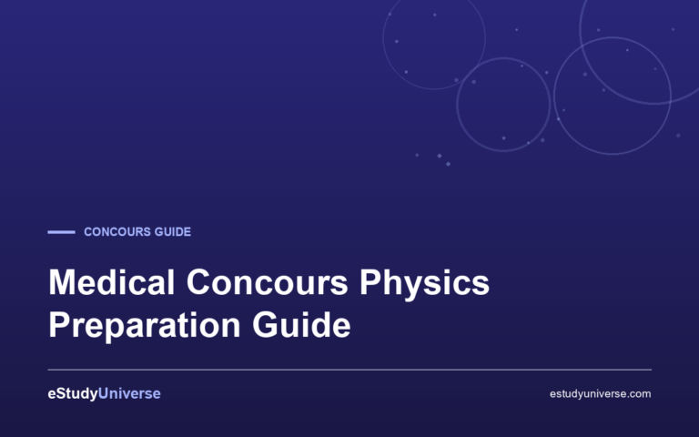 Medical Concours Physics Preparation Guide